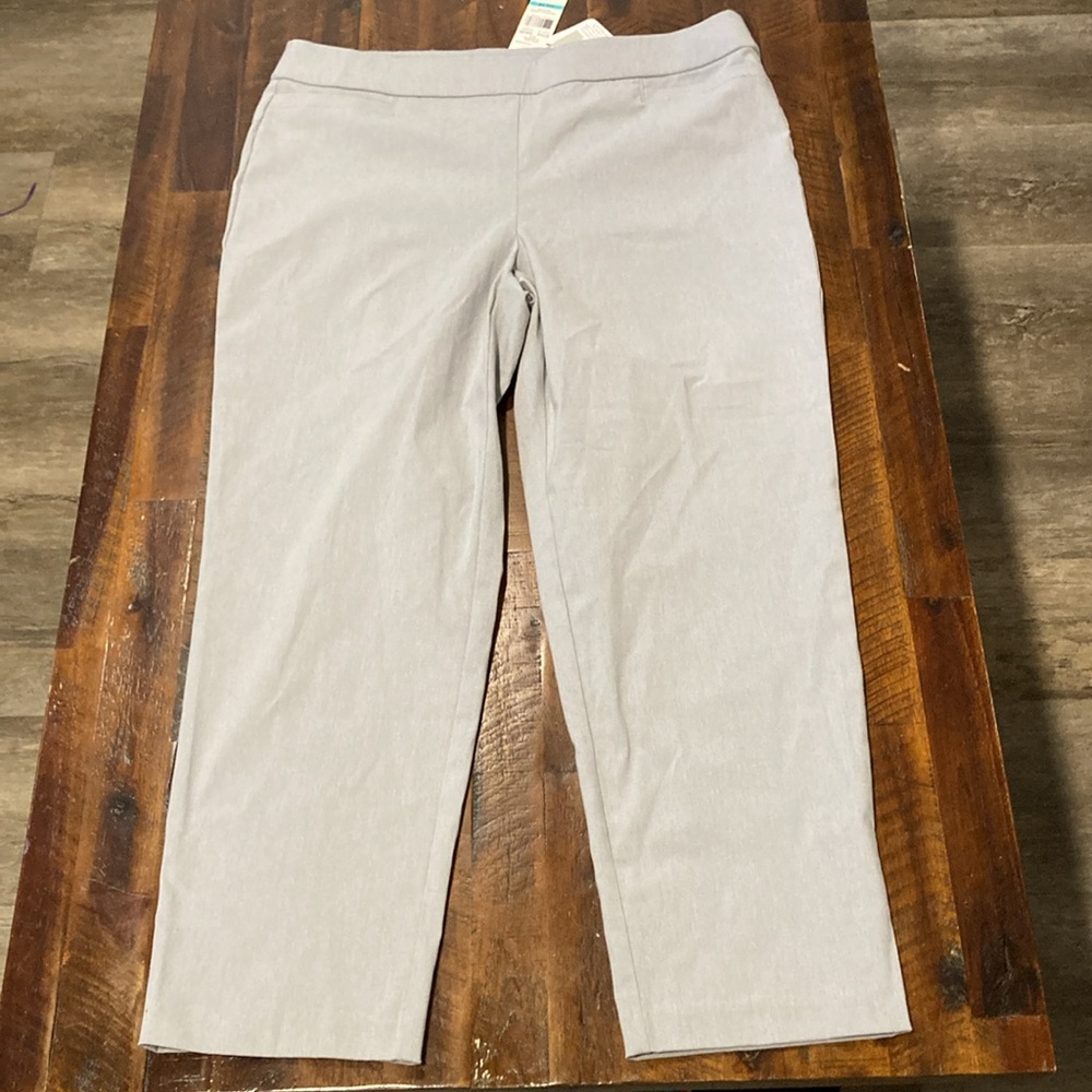 New Alfred Dunner allure pants grey 16 - Picture 5 of 11